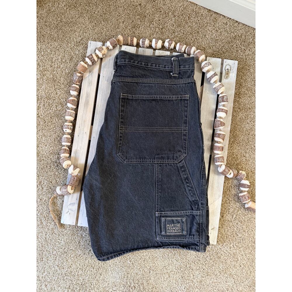 Vintage Y2K Marithe Francois Girbaud Black Jean Shorts, 40